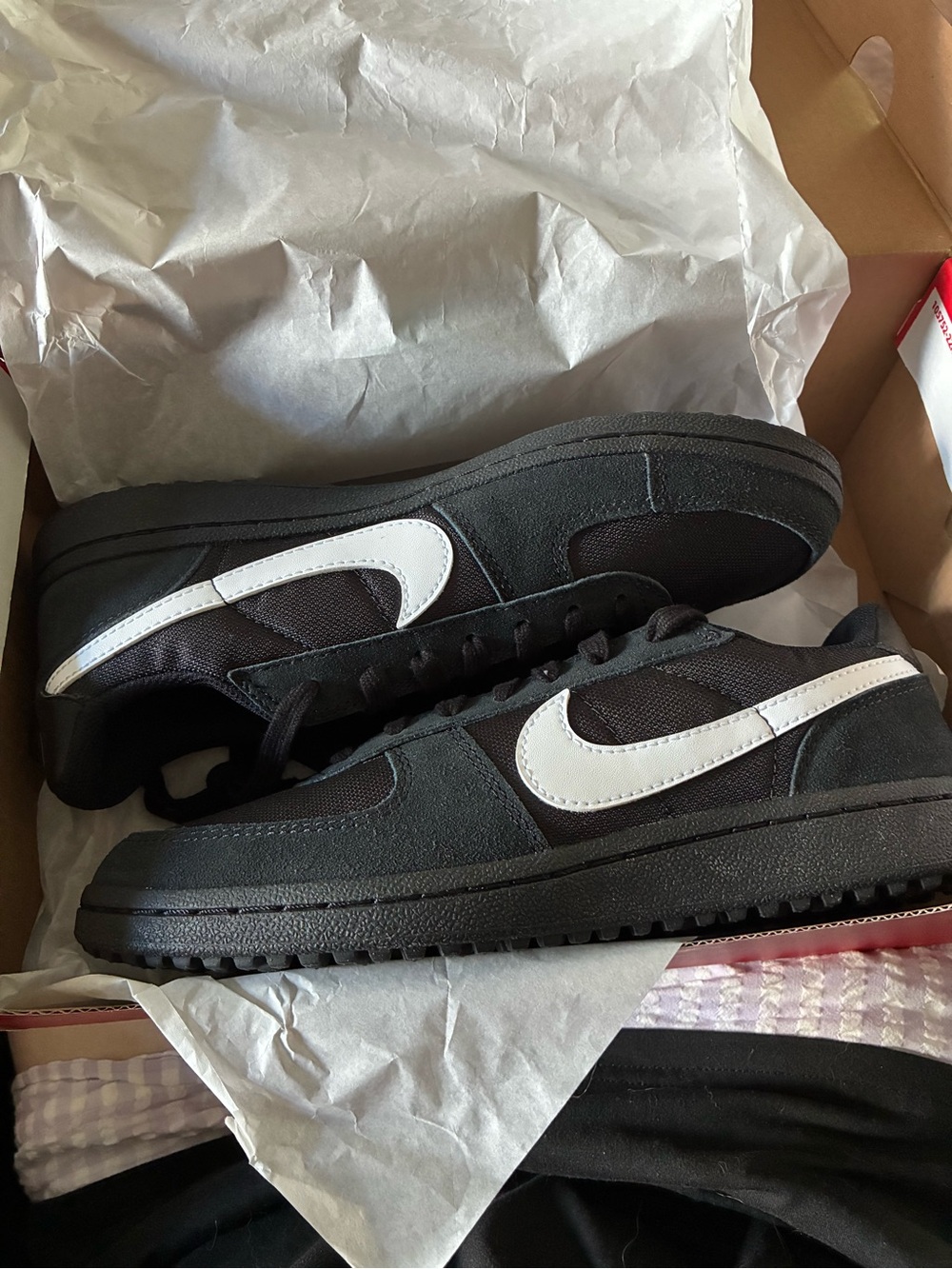 Nike Field General GS Black White Sneakers NWT Size 7Y Men's 7 Women's 8.5